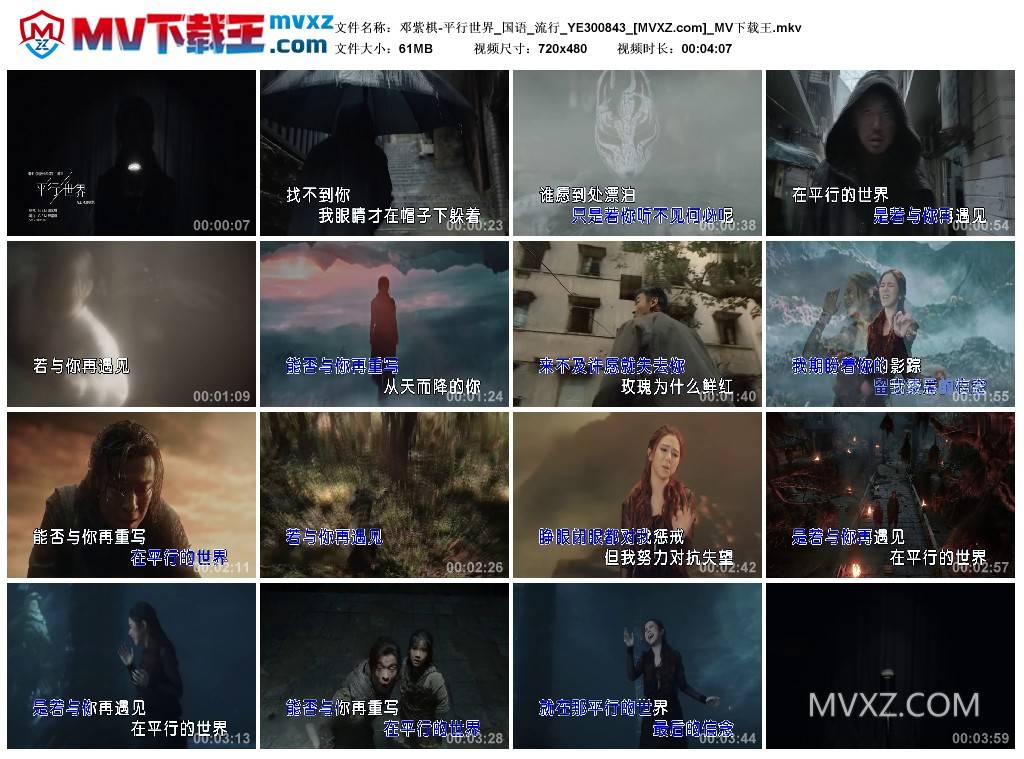 邓紫棋-平行世界_国语_流行_YE300843